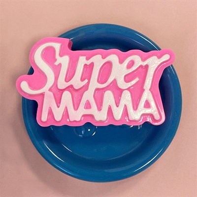 Пластиковая форма "Super мама (надпись)" - фото 249460370