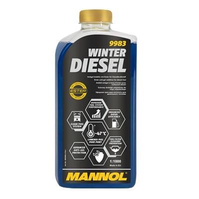 9983 Mannol, Winter Diesel, Антигель для дизеля, 1 l 3329961-9983 - фото 251370292