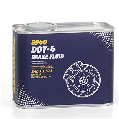 8940 Mannol, MN DOT-4 Brake Fluid, тормозная жидкость 500ml 3330266-8940 - фото 251375589