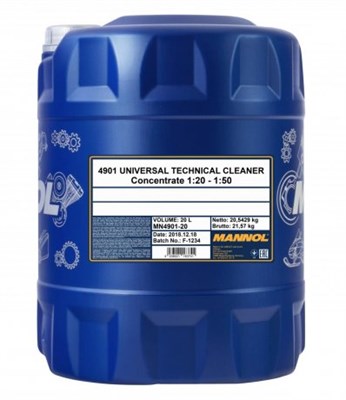 4901 Mannol, Universal Technical Cleaner, Универсальный технический очиститель 20L - фото 251375594