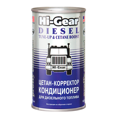 HG3435 Hi-Gear, Цетан-корректор и кондиционер для дизельного топлива (на 70-90 л) Hi-Gear DIESEL TUNE-UP & CETANE BOOST, 325 ml - фото 251529543