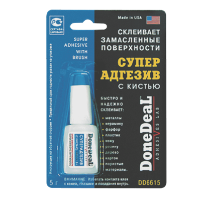 DD6615 DoneDeal, Суперадгезив с кистью DoneDeal SUPER ADHESHIVE WITH BRUSH, 5gr 3364964 - фото 251545522