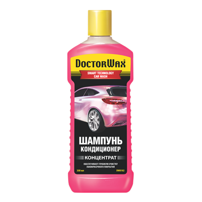 DW8102 Doctor Wax, Шампунь-кондиционер (концентрат) DoctorWax SMART CAR WASH, 300 ml - фото 251559152