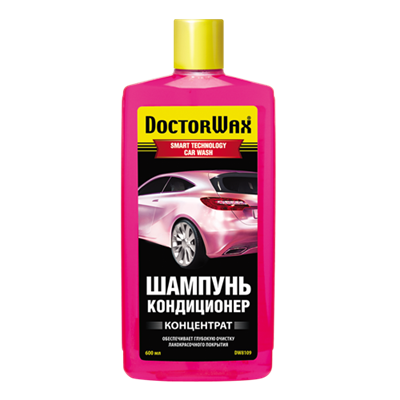 DW8109 Doctor Wax, Шампунь-кондиционер (концентрат) DoctorWax SMART CAR WASH, 600 ml - фото 251559154