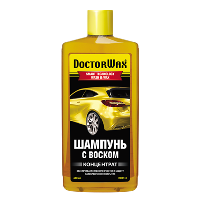 DW8133 Doctor Wax, Шампунь с воском (концентрат) DoctorWax SMART WASH & WAX, 600 ml - фото 251559158