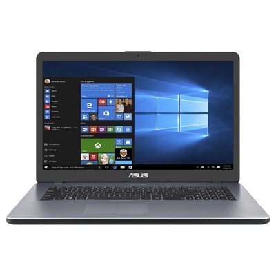 Ноутбук 17.3" HD+ Asus M705BA-BX067T grey (AMD A9 9425/8Gb/256Gb SSD/noDVD/VGA int/W10) (90NB0PT2-M01520) - фото 252810985