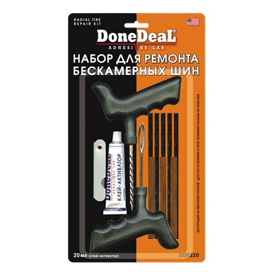 DD0320 Done Deal, Набор для ремонта бескамерных шин DoneDeal RADIAL TIRE REPAIR KIT DD0320 - фото 253298644