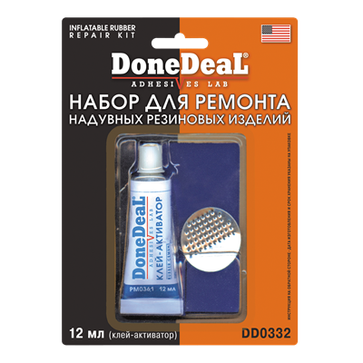 DD0332 Done Deal, Набор для ремонта надувных резиновых изделий DoneDeal INFLATABLE RUBBER REPAIR KIT - фото 253299031