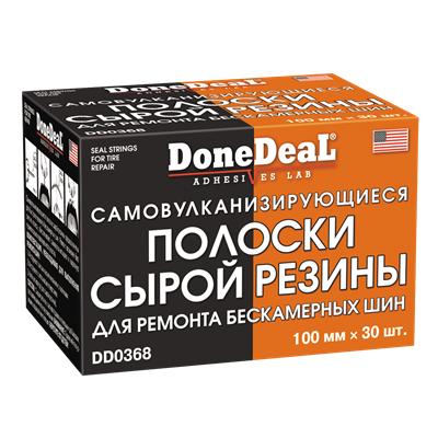 DD0368 Done Deal, Самовулканизирующиеся резиновые жгуты для ремонта шин DoneDeal SEAL STRINGS FOR TIRE REPAIR, 30шт*100мм - фото 253299488
