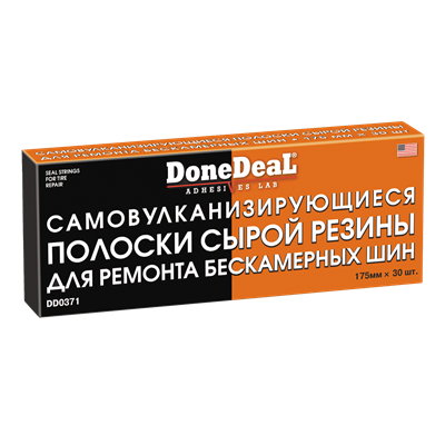 DD0371 Done Deal, Самовулканизирующиеся резиновые жгуты для ремонта шин DoneDeal SEAL STRINGS FOR TIRE REPAIR, 30шт*175мм - фото 253299588