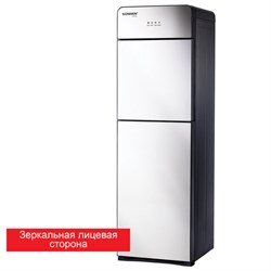 Кулер для воды SONNEN FSE-03G, напольный, нагрев/охлаждение электронное, НИЖНЯЯ ЗАГРУЗКА, 3 крана, зеркальный, 455753 455753 - фото 319703757