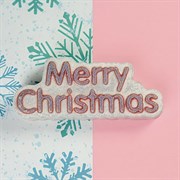 Пластиковая форма "Merry Christmas" (слово)