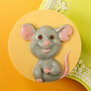 Пластиковая форма "Мышь счастливая"