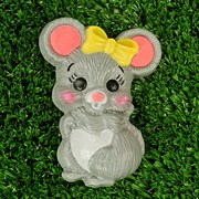Пластиковая форма "Мышь с бантом"