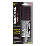 DD6573 DoneDeal, 5-минутный  эпокси-адгезив  для металлов (цвет: серый) DoneDeal STEEL WELD EPOXY ADHESIVE, 28.4 gr