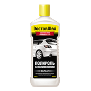 DW8409 Doctor Wax, Цветной полироль с полифлоном, Белый DoctorWax WHITE / COLOR WAX WITH CARNAUBA & PTFE, 300 ml
