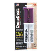 DD6580 Done Deal, 15-минутный полиадгезив для пластика (цвет: бежевый) DoneDeal POLYADHESIVE FOR PLASTIC, 28.4 gr