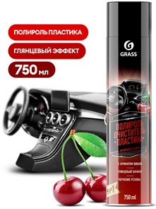 Полироль-очиститель пластика "Dashboard Cleaner" вишня (аэрозоль 750 мл) 120107-2