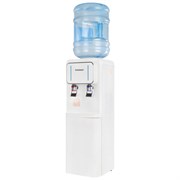 Кулер для воды SONNEN FSE-02Wc, напольный, НАГРЕВ/ОХЛАЖДЕНИЕ ЭЛЕКТРОННОЕ, шкаф, 2 крана, белый, 456167 456167