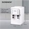 Кулер для воды SONNEN TSE-02W, настольный, НАГРЕВ/ОХЛАЖДЕНИЕ ЭЛЕКТРОННОЕ, 2 крана, белый, 456173 456173 - фото 319704319